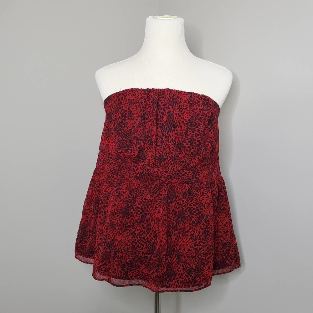 Lane Bryant Strapless‎ Animal Print Top | 18 - Picture 1 of 5